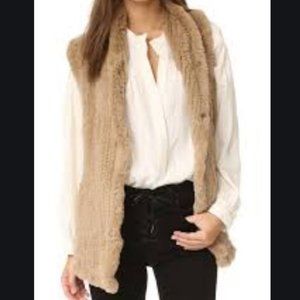 June Fur Shawl Vest